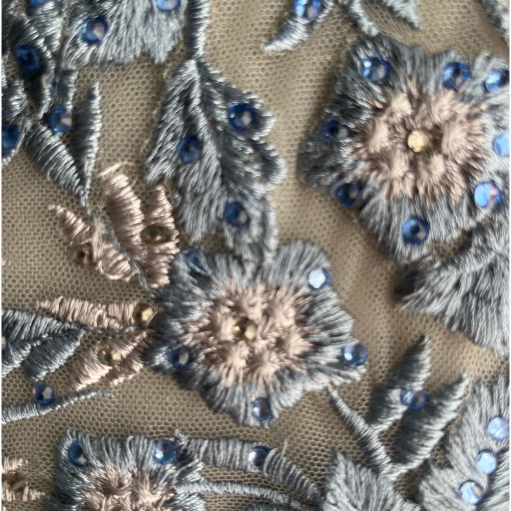 Dress is altered measure 17 armpit to armpit and 53 inches long - Picture 3 of 3